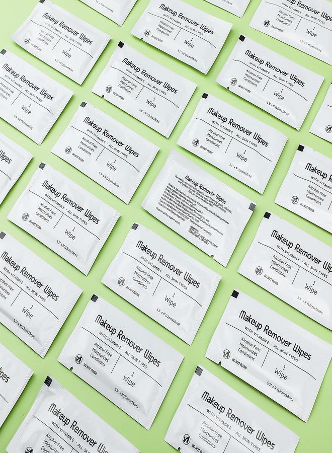 Swiffen 150 Pcs Makeup Remover Wipes Bulk Waterproof Makeup Wipes Individually Wrapped Face Wipes for Women Gentle Facial Cleansing Towelettes for Travel Hotel Skin Mascara Lipstick Oil Dirt (White) - Image 4